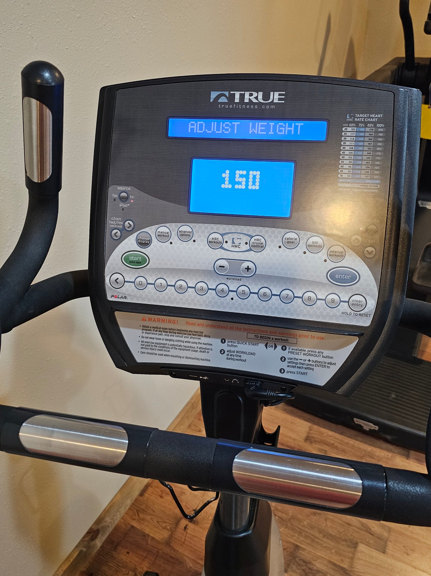 True Fitness Upright Bike