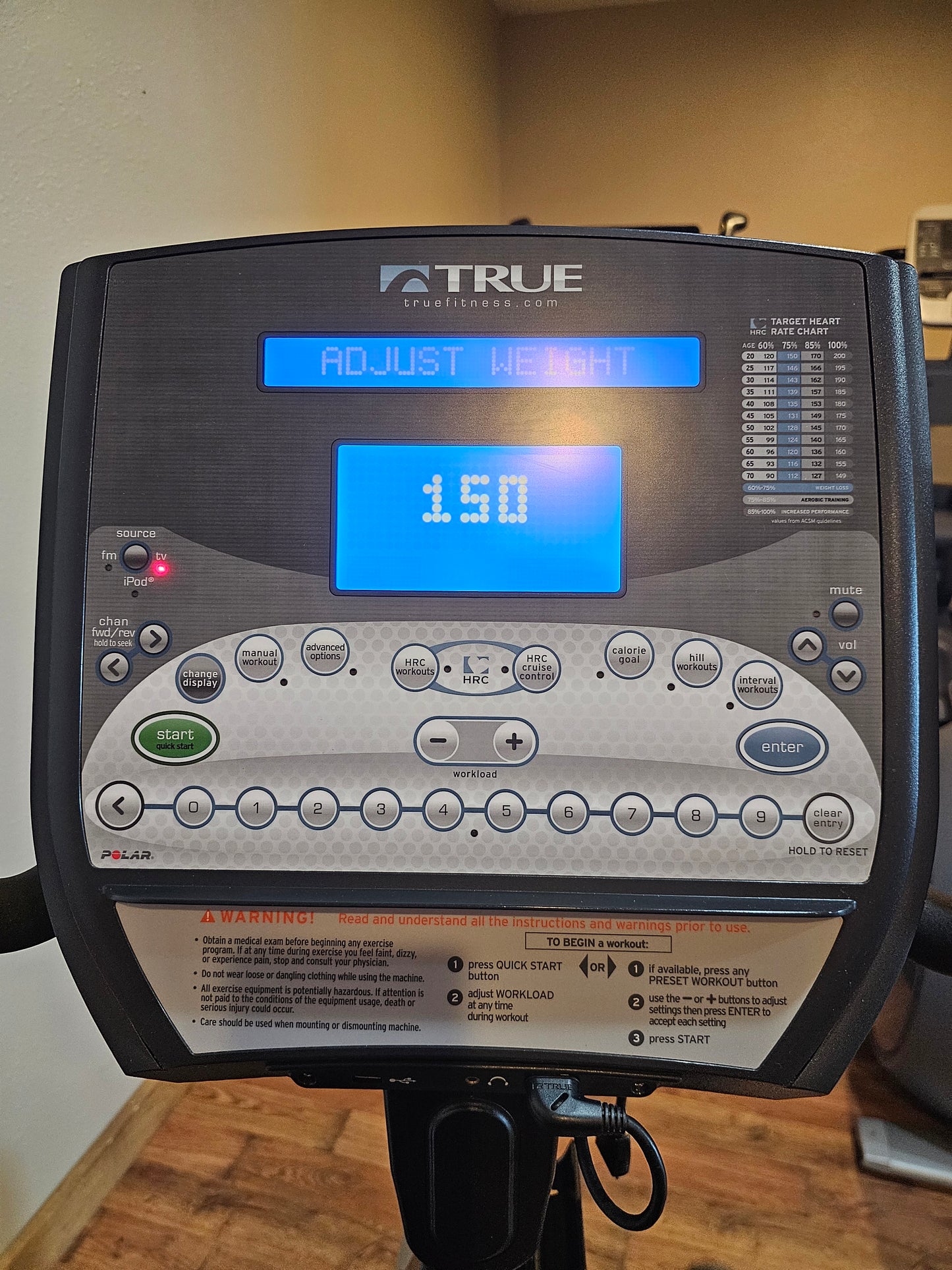 True CS800 Recumbent Bike