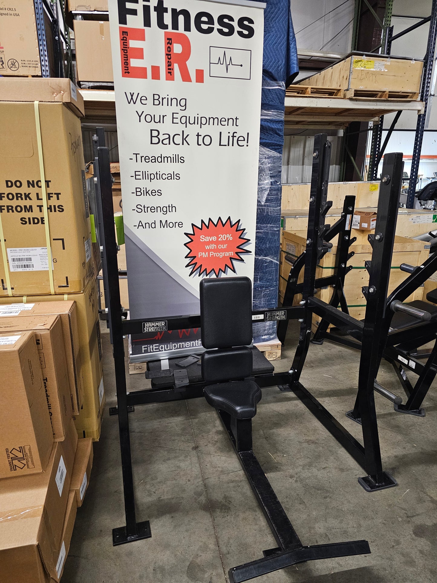 Hammer Strength Military Press Olympic Bench