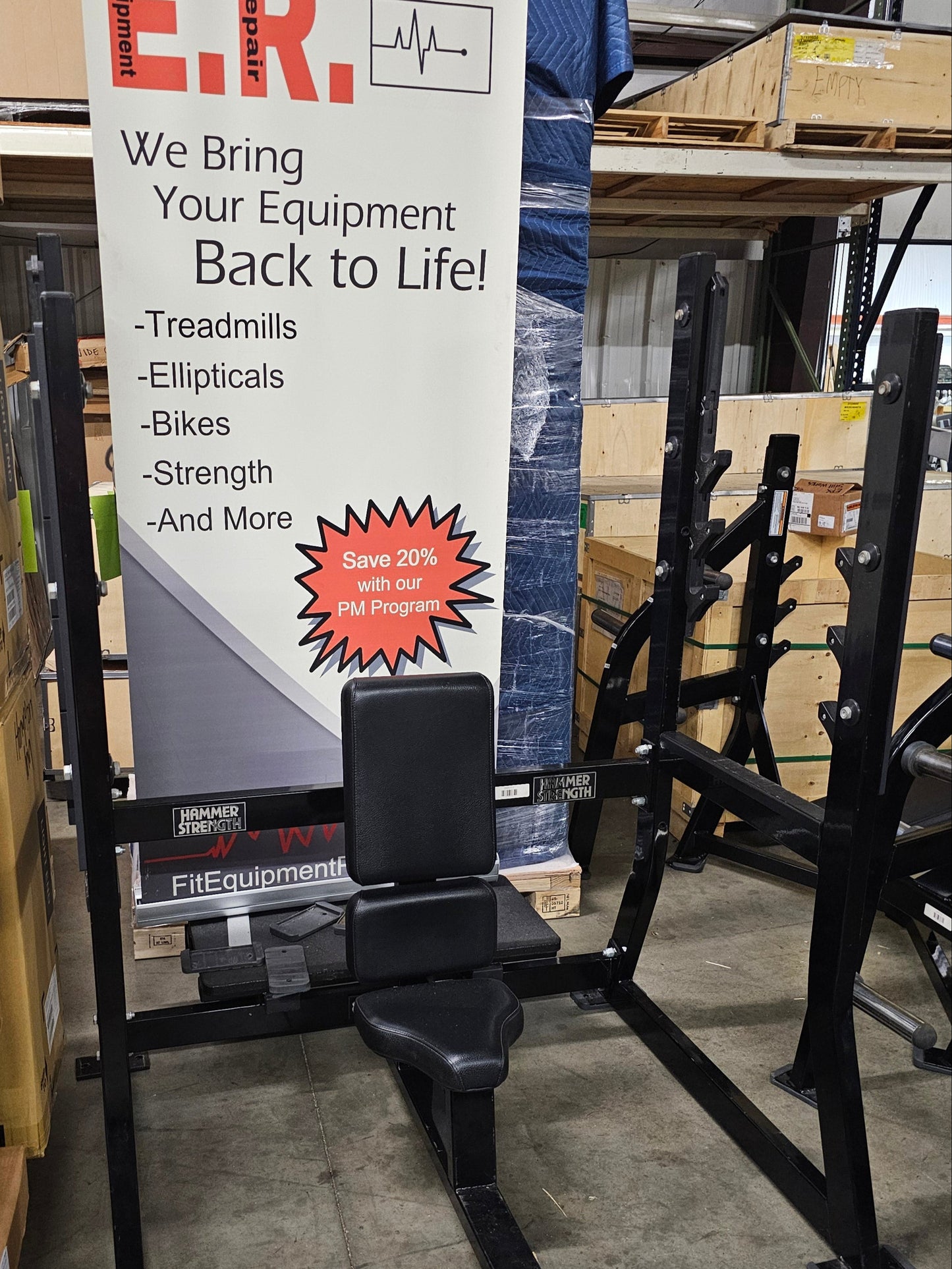 Hammer Strength Military Press Olympic Bench
